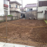 解体工事の整地