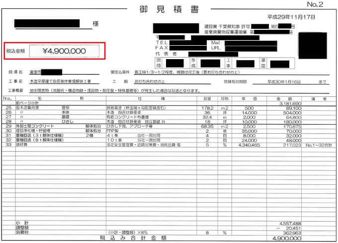 千葉県富里市 解体工事の見積書に項目漏れ 見落としがちな項目は 解体工事の情報館