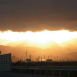 北斗市の夕焼け