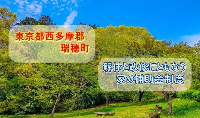 東京都西多摩郡瑞穂町の解体と改修にともなう家の補助金制度 解体工事の情報館